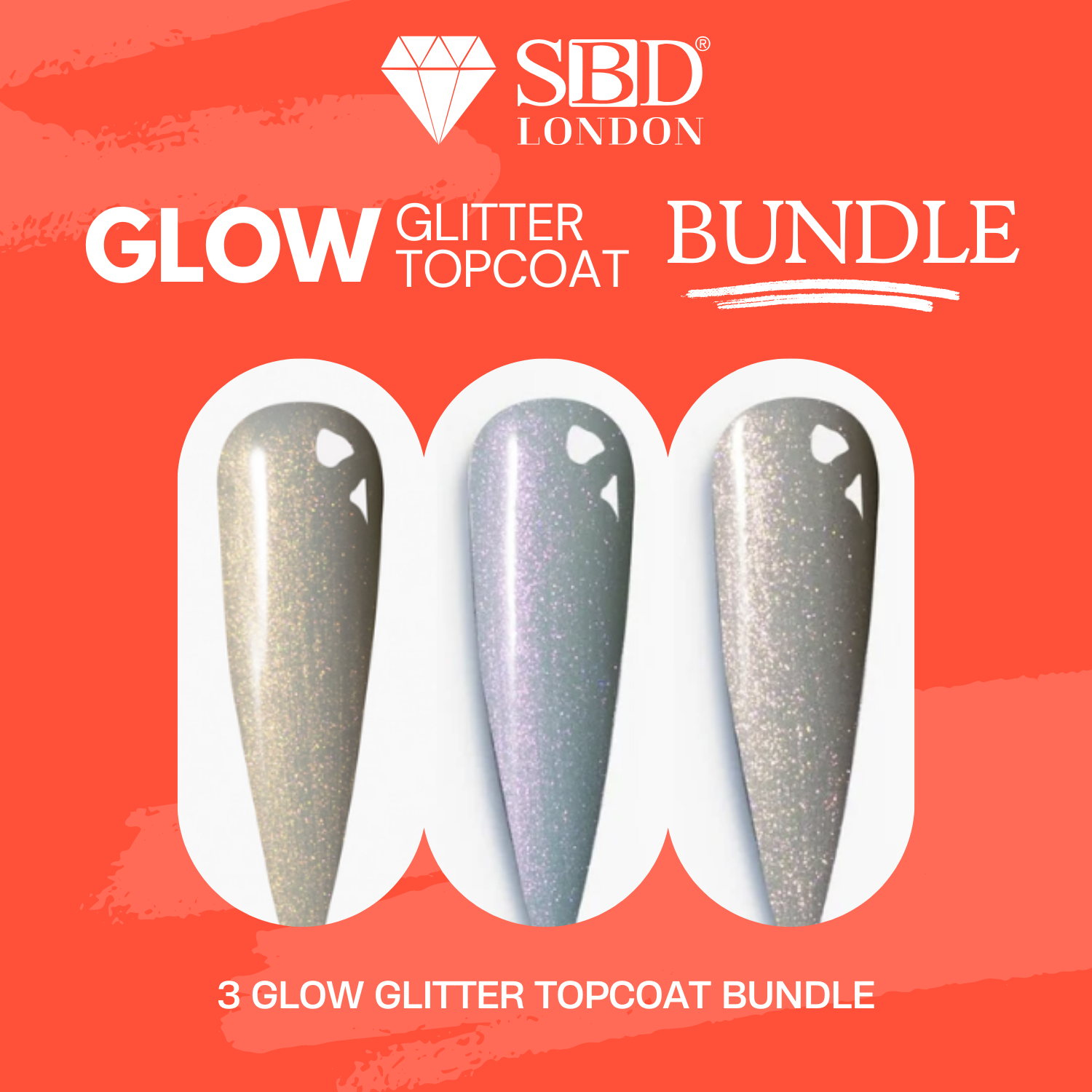 Glow Glitter Topcoat Bundle