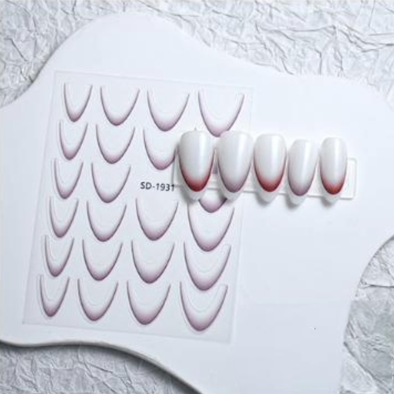 Velvet Merlot French Line Stickers